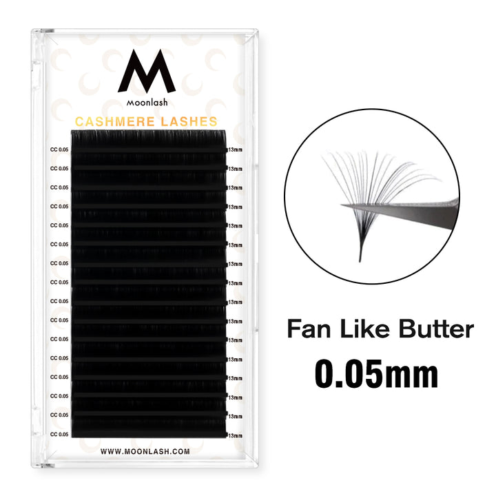 0.05MM Cashmere Premium Eyelash Extensions-16 Rows - Moonlash