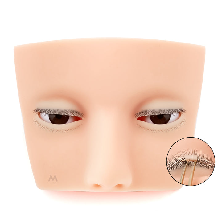 Simulated Silicone Lash Mannequin Heads