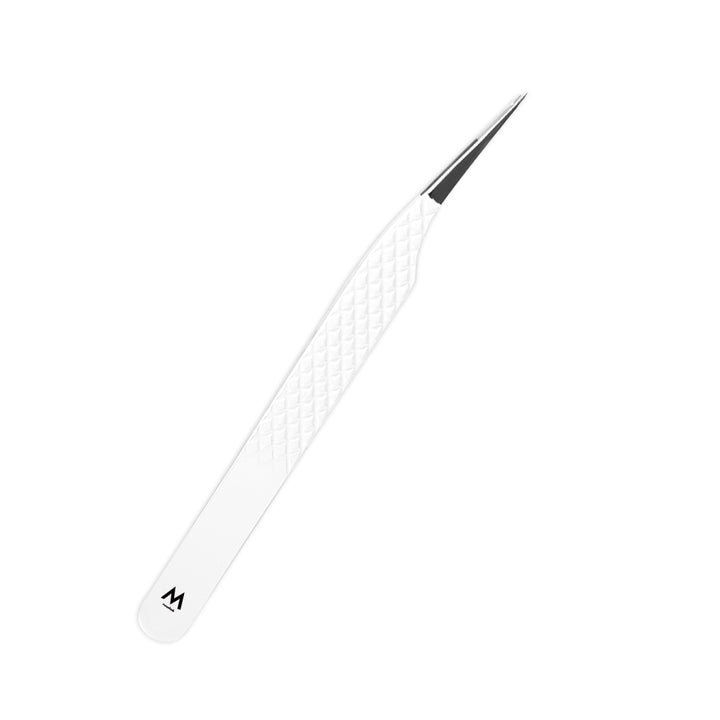 MW-02 White Fiber Tweezers-Eyelash Extension Tweezers